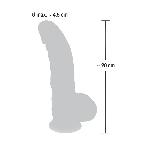 Реалистичный фаллоимитатор с присоской Medical Silicone Dildo L 20mm - мініатюра 7