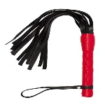 Флогер VIP Leather Flogger, Red - мініатюра 1