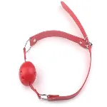 Кляп шар Classic plastic Red, SKN-KK07 - мініатюра 1