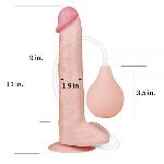 Фаллос с семяизвержением 11'' Squirting Dildo - мініатюра 2