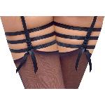 Эротический кружевной комплект с подтяжками от Cottelli LINGERIE Размер 75B/S - мініатюра 8