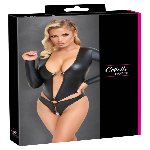 Откровенный черный боди с рукавами и от Cottelli LINGERIE Размер S - мініатюра 8
