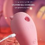 Вакуумный массажёр "Elf spirit", цвет розовый, 10 режимов - мініатюра 5