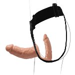 Страпон с двумя насадками BAILE - DOUBLE DILDOS Strap On, BW-022077 - мініатюра 4