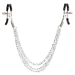Зажимы для сосков "Clamps three large chains", три цепочки - мініатюра 1