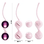 Вагинальные шарики Pretty Love Kegel BALL I, цвет бежевый - мініатюра 1