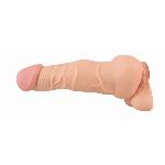 Мастурбатор-насадка 2 IN 1 Nature Skin Extension + Masturbator (Анал) - мініатюра 3