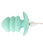 Анальная пробка с вибрацией Vibrating Mini Butt Plug Green - мініатюра 4