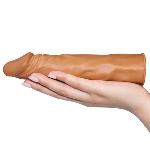 Насадка на пенис Add 2" Pleasure X Tender, Brown без вибрации - мініатюра 5