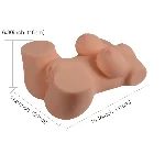 Реалистичное тело-торс Anica Solid Silicone Sexy Doll   L анус-вагина без вибрации телесный - мініатюра 1