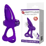 Эрекционное вибро кольцо Pretty Love - Vibration Cock Ring, 10 vibration functions - мініатюра 1