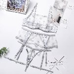 Комплект эротический Agatya Set White M - мініатюра 6