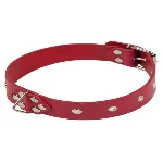 Ошейник Leather Restraints Collar, Red - мініатюра 1