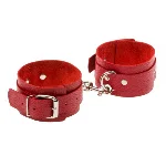 Оковы Leather Standart Leg Cuffs, Red - мініатюра 1