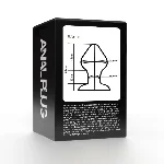 Анальная пробка EGZO EAP-P из стекла, светящаяся, прозрачная, 8 см - мініатюра 4
