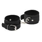 Наручники Leather Standart Hand Cuffs, Black - мініатюра 1