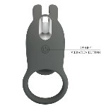 Насадка с вибрацией Pretty Love - MASTER RING GRAY, BI-210326-1 - мініатюра 3