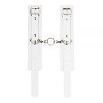 Наручники Leather Standart Hand Cuffs, White - мініатюра 2
