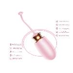 Виброяйцо с подогревом и пультом ДУ - Vibrating Silicone Love EGG USB - мініатюра 10
