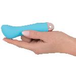 Синий мини вибромассажер Cuties Mini Vibrator с 7 различными вибрационными режимами - мініатюра 4