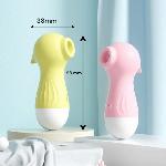 Вакуумный стимулятор "Sexy Seahorse", 10 режимов, цвет жёлтый - мініатюра 3