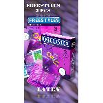 Презервативы FREESTYLES №3 Ribbed, ребристые - мініатюра 3