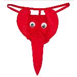Мужские стринги Слоник S/M Red - мініатюра 3