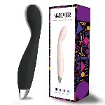 Вагинальный вибратор для точки G "Flamingo", чёрный, 10 режимов вибрации - мініатюра 1