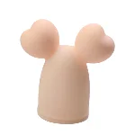 Насадка на вибратор "MICKEY", пудровый цвет - мініатюра 1