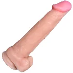 Фаллоимитатор  Wade Lifelike Rubber Dildo телесный на присоке - мініатюра 1