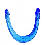 Двойной фаллоимитатор "Double Dong" BLUE - мініатюра 1