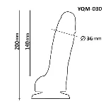 Фаллоимитатор OYO YQM-030 с мошонкой на присоске, реалистичный, телесного цвета - мініатюра 7