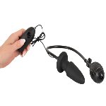 Анальная вибропробка Inflatable Vibrating Butt Plug - мініатюра 4