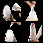 Мастурбатор LoveToy Traning Master Giant Egg Masturbator Blue без вибрации - мініатюра 3
