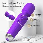 Вибратор микрофон «Violet Microphone», 20 режимов вибрации ,фиолетовый - мініатюра 5