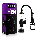 Вакуумная помпа с вибрацией Powerpump MAX Vibrating - Black&Clear - мініатюра 1