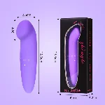 Минивибратор SEXUAL LOVE  для стимлуяции клитора со скошенной головкой фиолетовый - мініатюра 1
