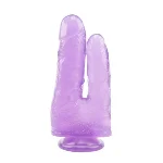 Фаллоимитатор двойной 7.9 Inch Dildo, Purple - мініатюра 1
