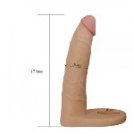 Телесная насадка  двойного проникновения 7" The Ultra Soft Double - мініатюра 2