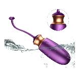 Виброяйцо с подогревом и пультом ДУ - Vibrating Silicone Love EGG USB - мініатюра 7