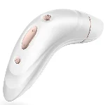 Стимулятор клитора Satisfyer Pro Plus 10 режимов вибрации и 11 режимов вакуума белый - мініатюра 1