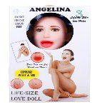 Надувна лялька BOYS of TOYS - ANGELINA 3D із вставкою з кібершкіри та вібростимуляцією - мініатюра 1