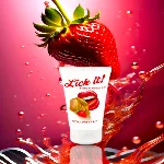 Оральная смазка Lick It! Strawberry 50 мл (веганская) - мініатюра 1