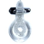 Эрекционное виброкольцо BOSS - Dolphin Vibro CockRing Clear, BS6700050 - мініатюра 3