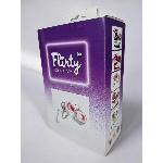 Роскошные белые наручники ЭКО лак с черным мехом Flirty - мініатюра 4