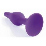 Анальный плаг Silicone Plug Purple - Large - мініатюра 4
