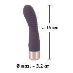 Ребристый вибратор с 10 режимами вибрации Elegant Flexy Vibe - мініатюра 10
