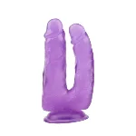 Фаллоимитатор двойной 6.3 Inch Dildo, Purple - мініатюра 1