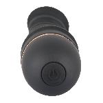 Черный бархатистый вибратор Bendy Ripple Vibrator с 20 режимами вибрации - мініатюра 4