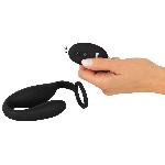 Вибратор простаты с эрекционным кольцом Cock ring with RC butt plug - мініатюра 5